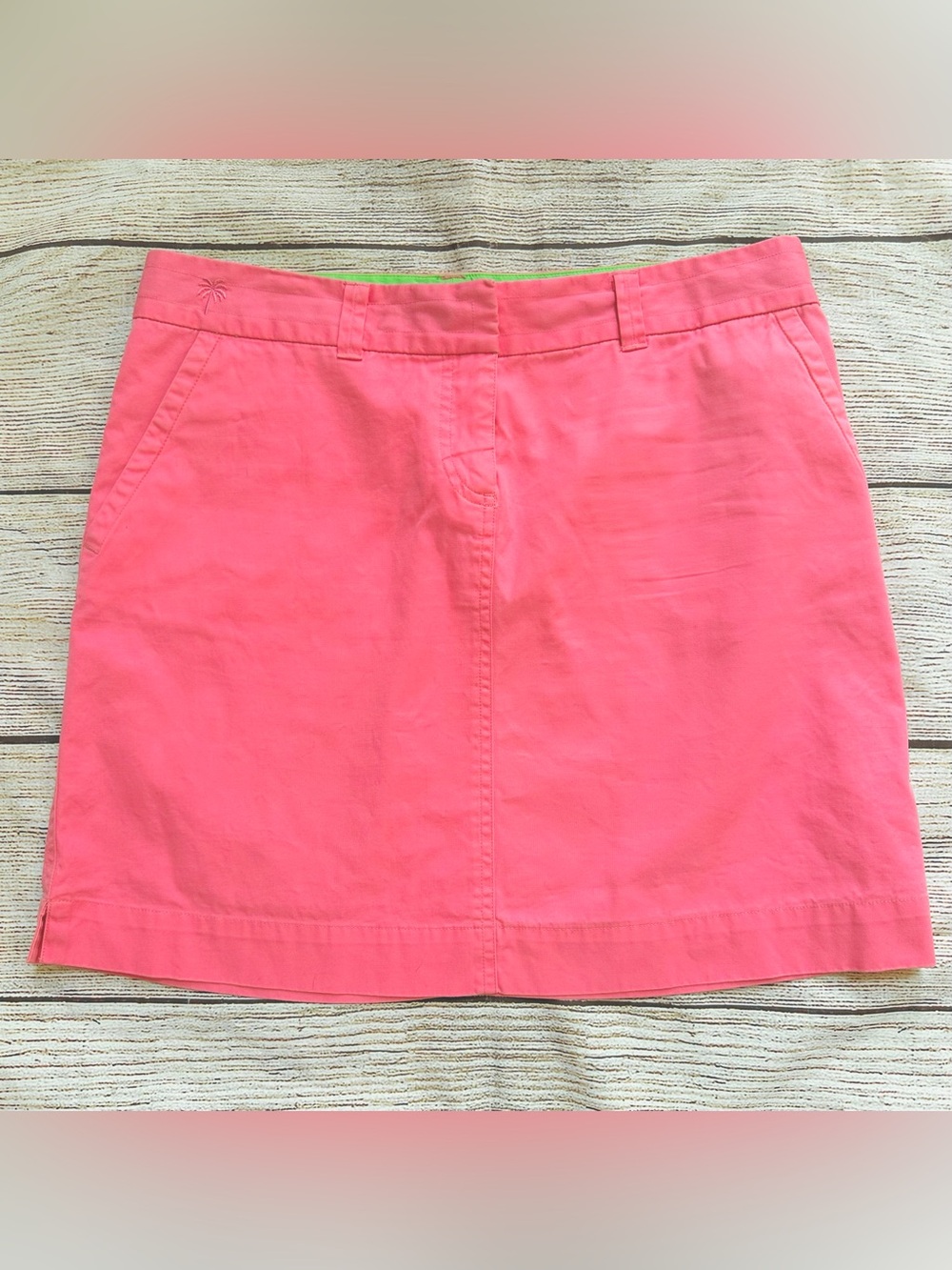 Lilly Pulitzer Bright Pink Woven Mini Skirt Ladies Sz 6